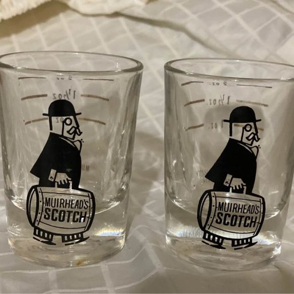 Muirhead's Other - Vintage set of Muirhead’s Scotch Shot Glasses
